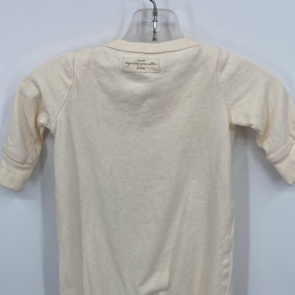 Baby Gap Unisex Organic Cotton Off White Sleeper/ Footie Size 0-3 Months - Picture 8 of 9